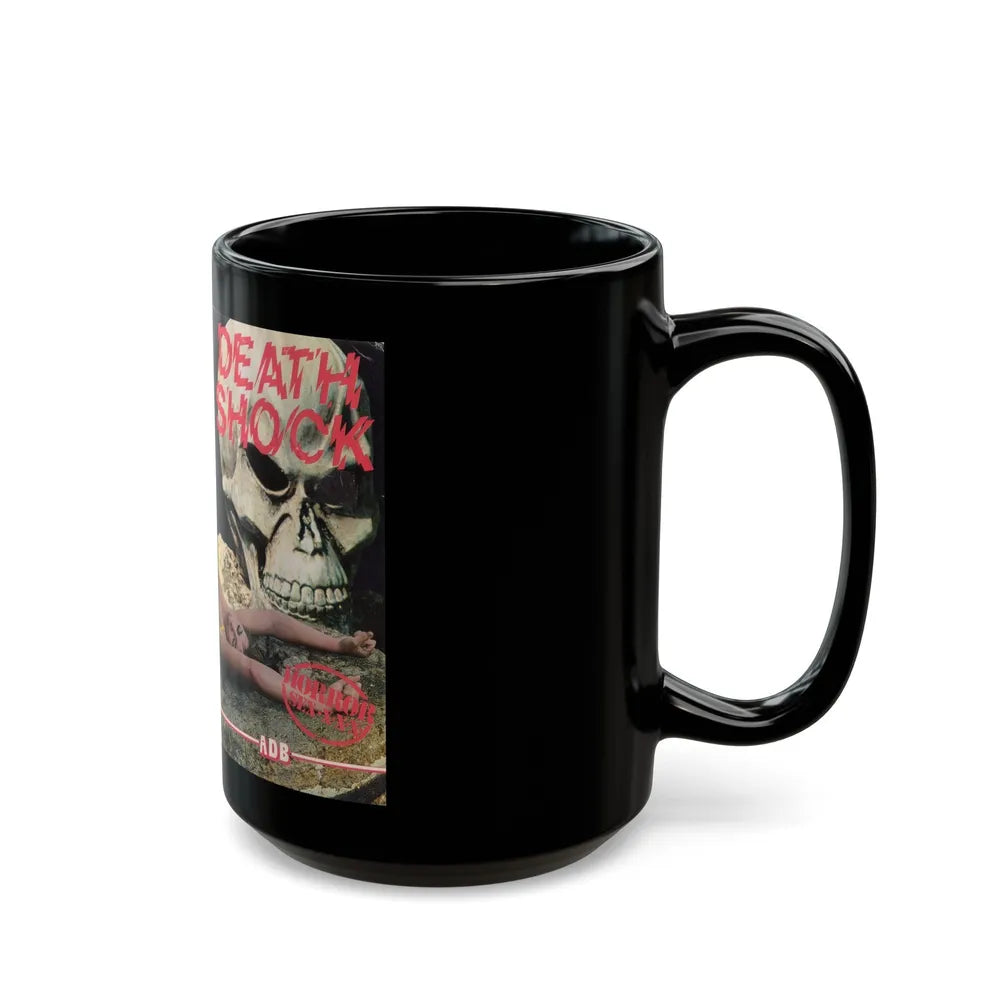 DEATH SHOCK VERSION 2 (VHS COVER) - Black Coffee Mug-Go Mug Yourself