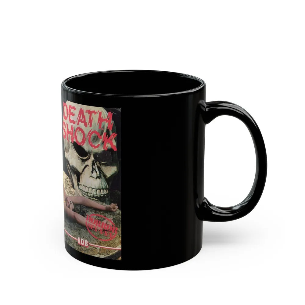 DEATH SHOCK VERSION 2 (VHS COVER) - Black Coffee Mug-Go Mug Yourself