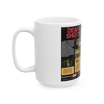 DEATH SHOCK VERSION 2 (VHS COVER) - White Coffee Mug - Go Mug Yourself