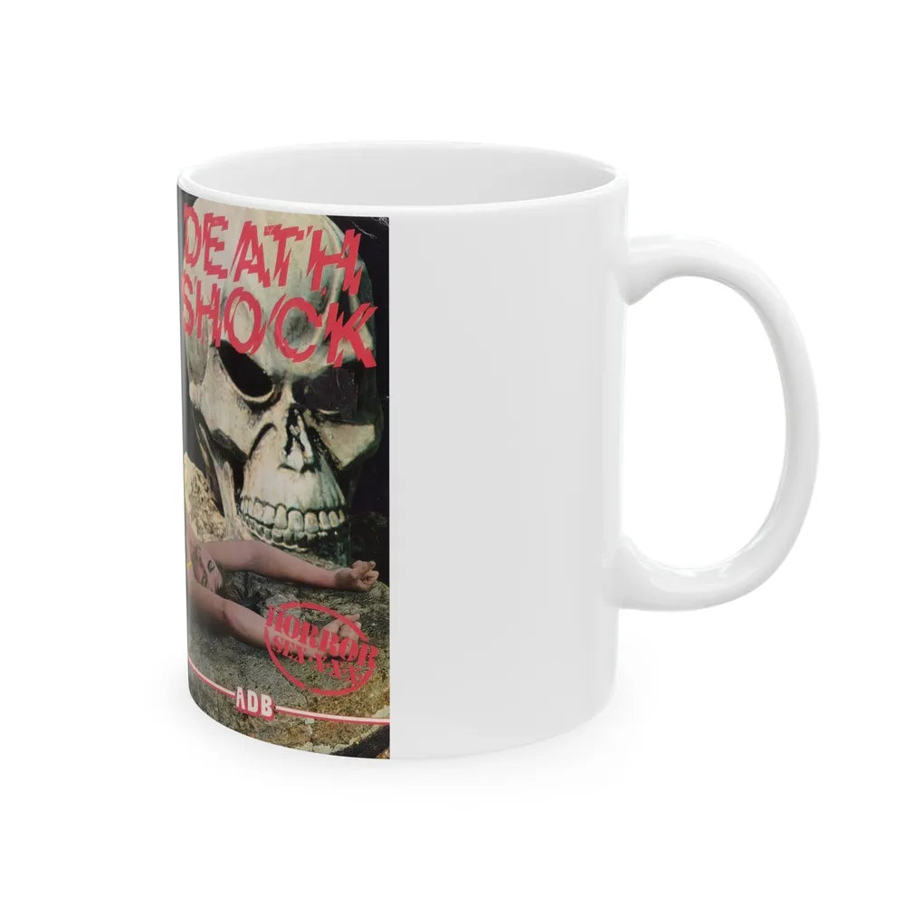 DEATH SHOCK VERSION 2 (VHS COVER) - White Coffee Mug-Go Mug Yourself