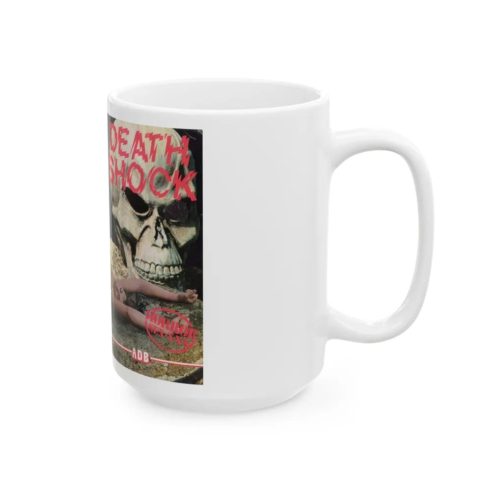 DEATH SHOCK VERSION 2 (VHS COVER) - White Coffee Mug-Go Mug Yourself