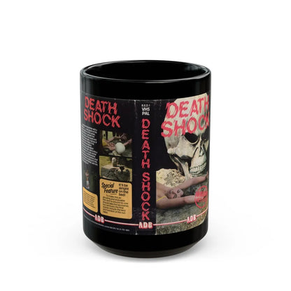 DEATH SHOCK (VHS COVER) - Black Coffee Mug-15oz-Go Mug Yourself