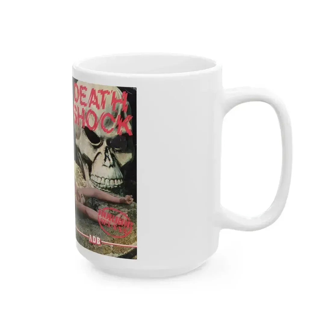 DEATH SHOCK (VHS COVER) - White Coffee Mug - Go Mug Yourself
