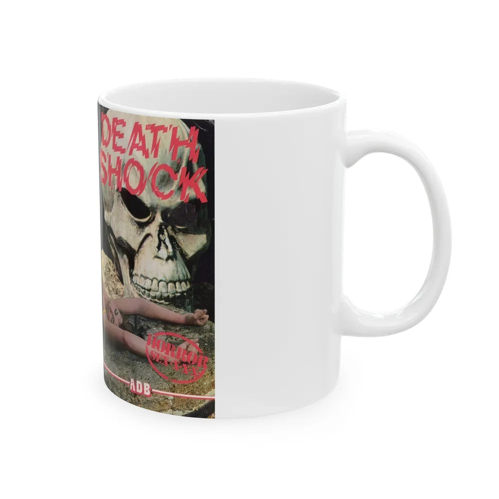 DEATH SHOCK (VHS COVER) - White Coffee Mug-Go Mug Yourself