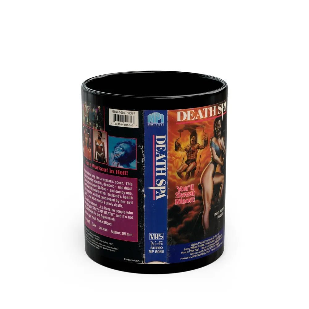 DEATH SPA (VHS COVER) - Black Coffee Mug-11oz-Go Mug Yourself