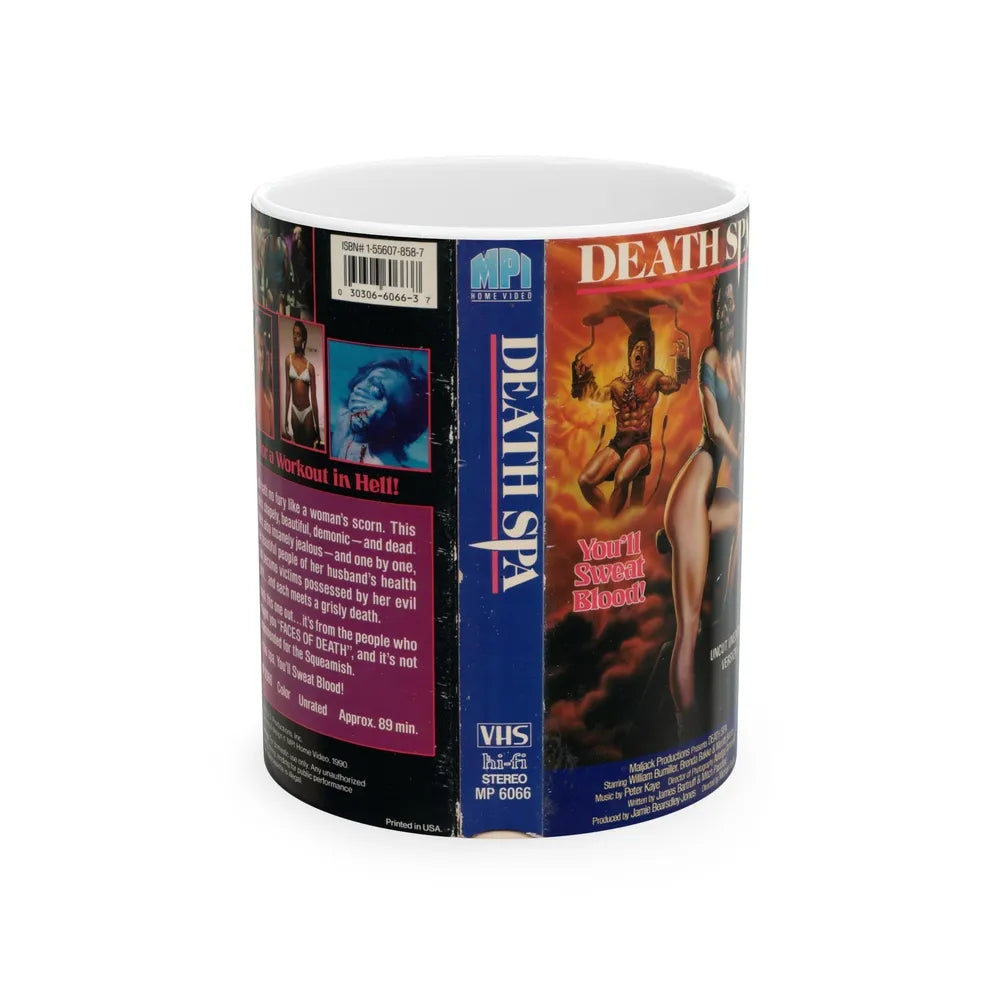 DEATH SPA (VHS COVER) - White Coffee Mug-11oz-Go Mug Yourself