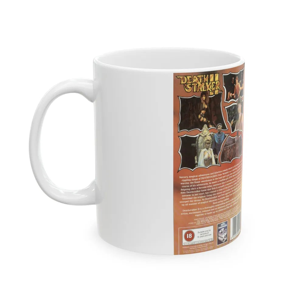 DEATH STALKER 2 (VHS COVER) - White Coffee Mug-Go Mug Yourself