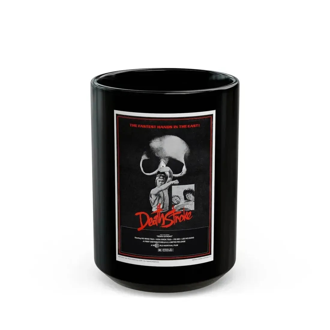DEATH STROKE 1981 Movie Poster - Black Coffee Mug 15oz - Go Mug Yourself