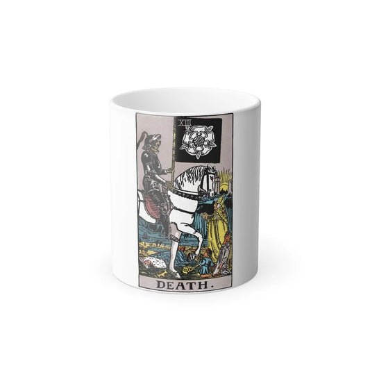 Death (Tarot Card) Color Changing Mug 11oz-11oz-Go Mug Yourself