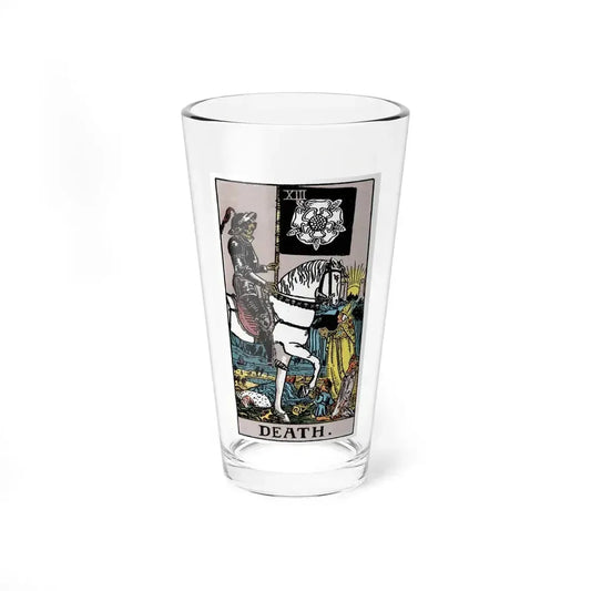 Death (Tarot Card) Pint Glass 16oz 16oz - Go Mug Yourself