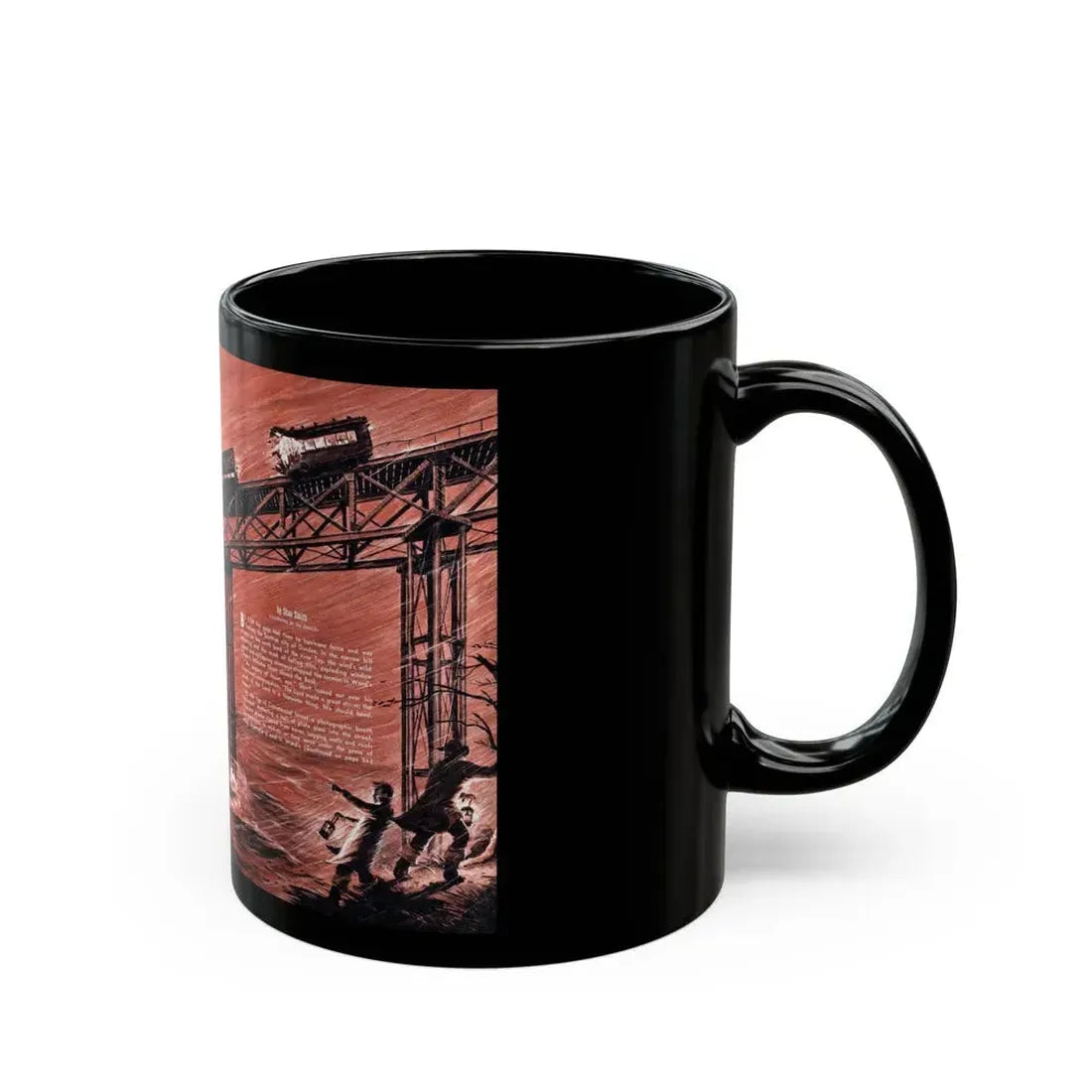 Death Train to Dundee, Stag magazine, November 1957 - Black Coffee Mug - Go Mug Yourself