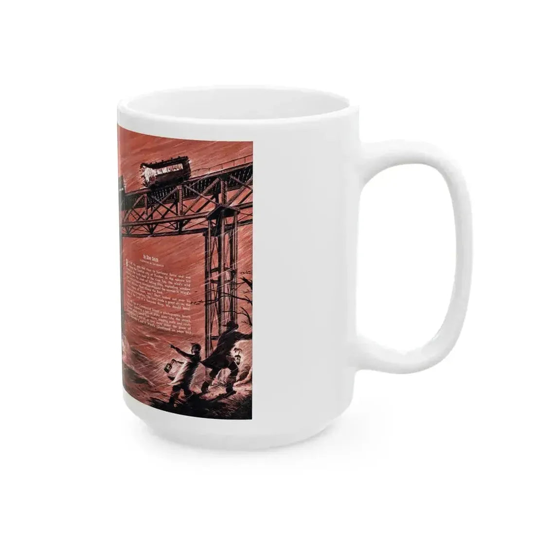 Death Train to Dundee, Stag magazine, November 1957 - White Coffee Mug - Go Mug Yourself
