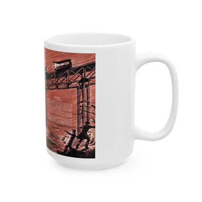 Death Train to Dundee, Stag magazine, November 1957 - White Coffee Mug - Go Mug Yourself