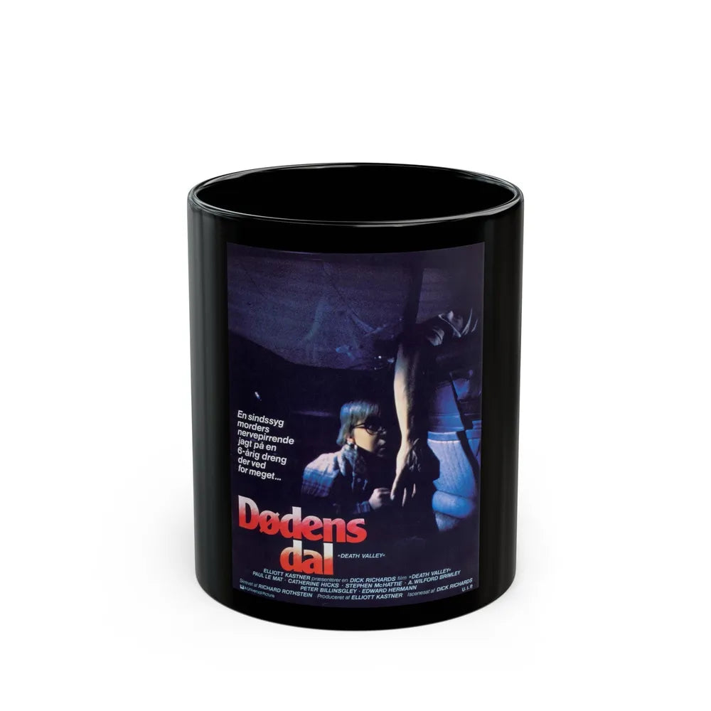 DEATH VALLEY (DANISH) 1982 Movie Poster - Black Coffee Mug-11oz-Go Mug Yourself