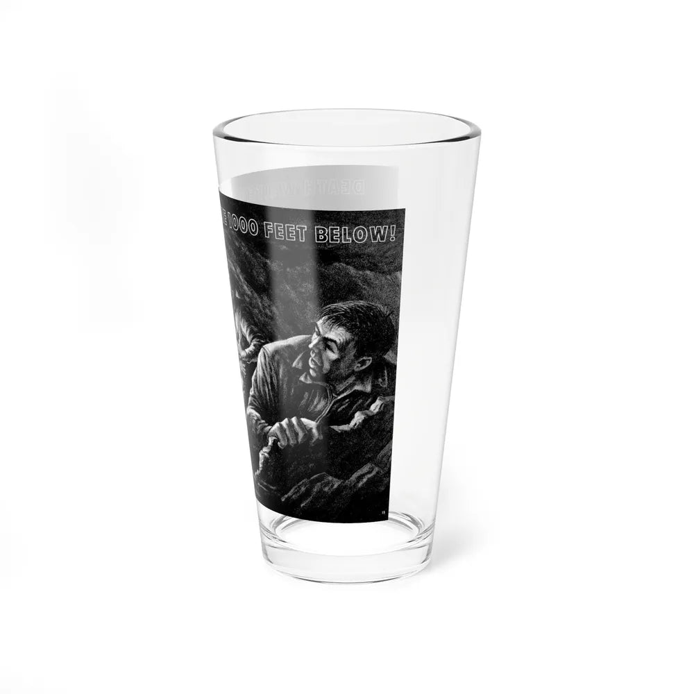 Death Waited For Me 1000 Feet Below, Man's Life, August 1970 - Pint Glass 16oz-Go Mug Yourself