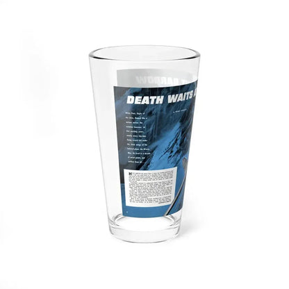 Death Waits at Point Barrow, Man's Magazine, November 1959 - Pint Glass 16oz - Go Mug Yourself