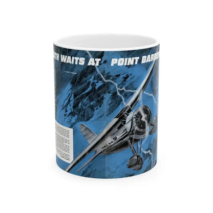 Death Waits at Point Barrow, Man's Magazine, November 1959 - White Coffee Mug 11oz - Go Mug Yourself