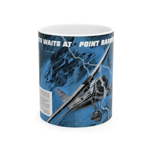 Death Waits at Point Barrow, Man's Magazine, November 1959 - White Coffee Mug 11oz - Go Mug Yourself