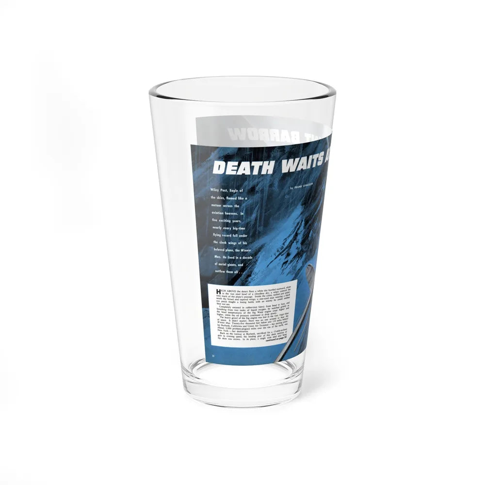 Death Waits at Point Barrow, Man's Magazine, November 1959 - Pint Glass 16oz-Go Mug Yourself