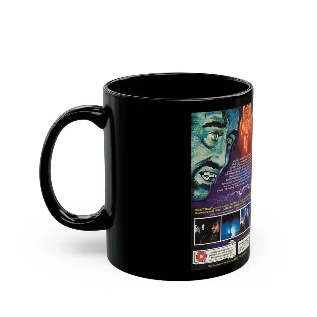 DEATH WARMED UP MEDUSA HOME VIDEO (VHS COVER) - Black Coffee Mug - Go Mug Yourself
