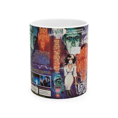 DEATH WARMED UP MEDUSA HOME VIDEO (VHS COVER) - White Coffee Mug 11oz - Go Mug Yourself