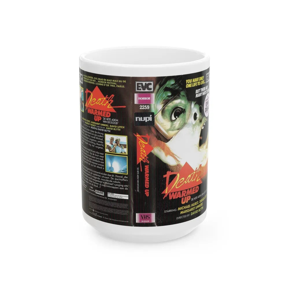 DEATH WARMED UP MICHAEL HURST (VHS COVER) - White Coffee Mug-15oz-Go Mug Yourself