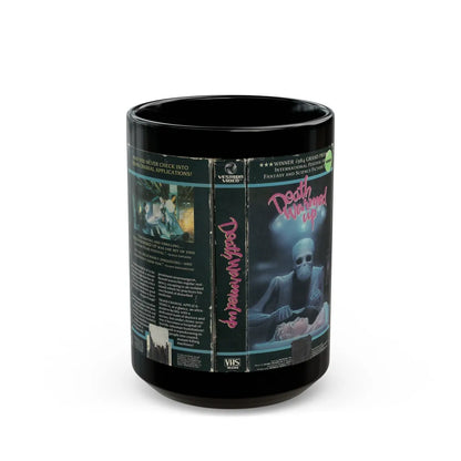 DEATH WARMED UP (VHS COVER) - Black Coffee Mug-15oz-Go Mug Yourself