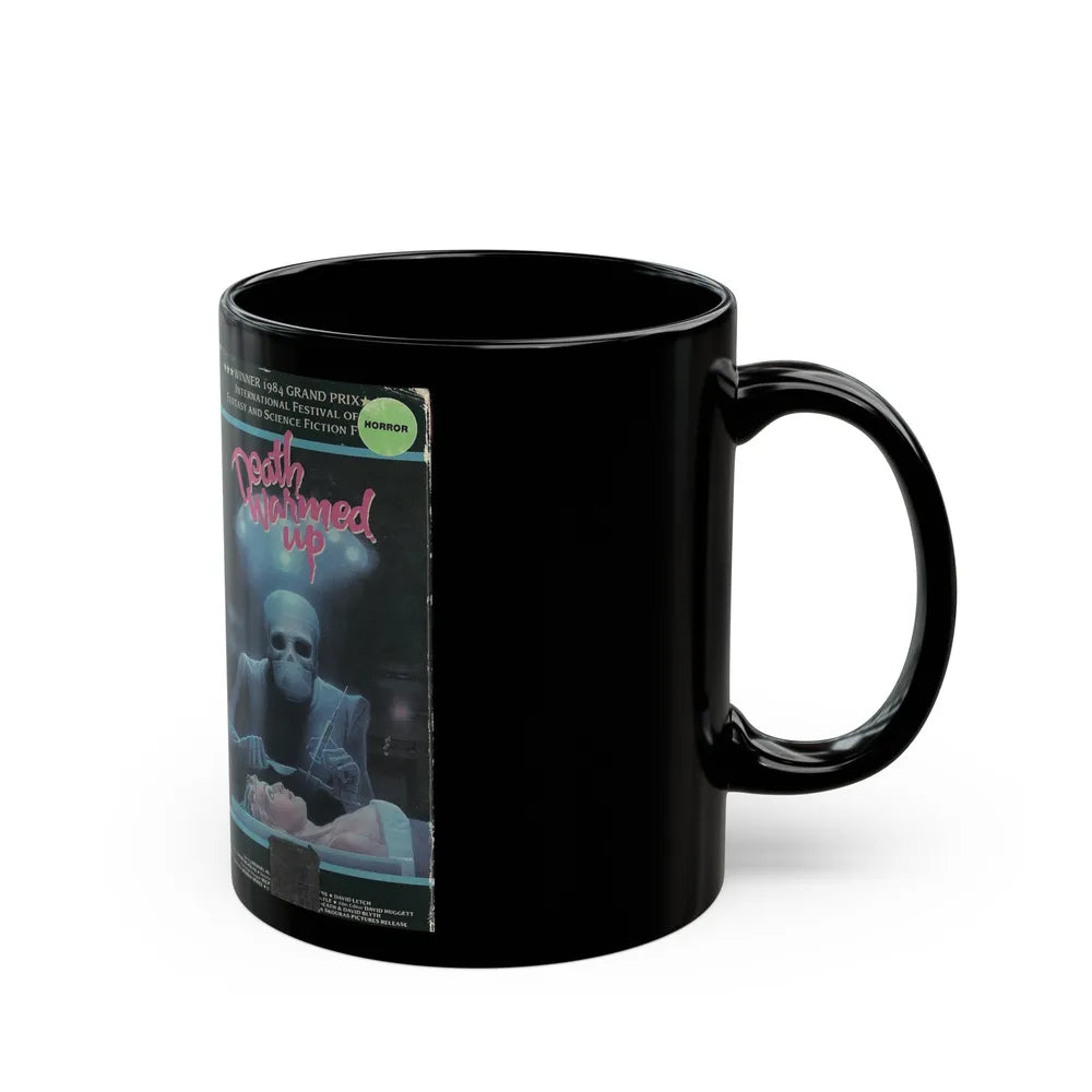 DEATH WARMED UP (VHS COVER) - Black Coffee Mug-Go Mug Yourself