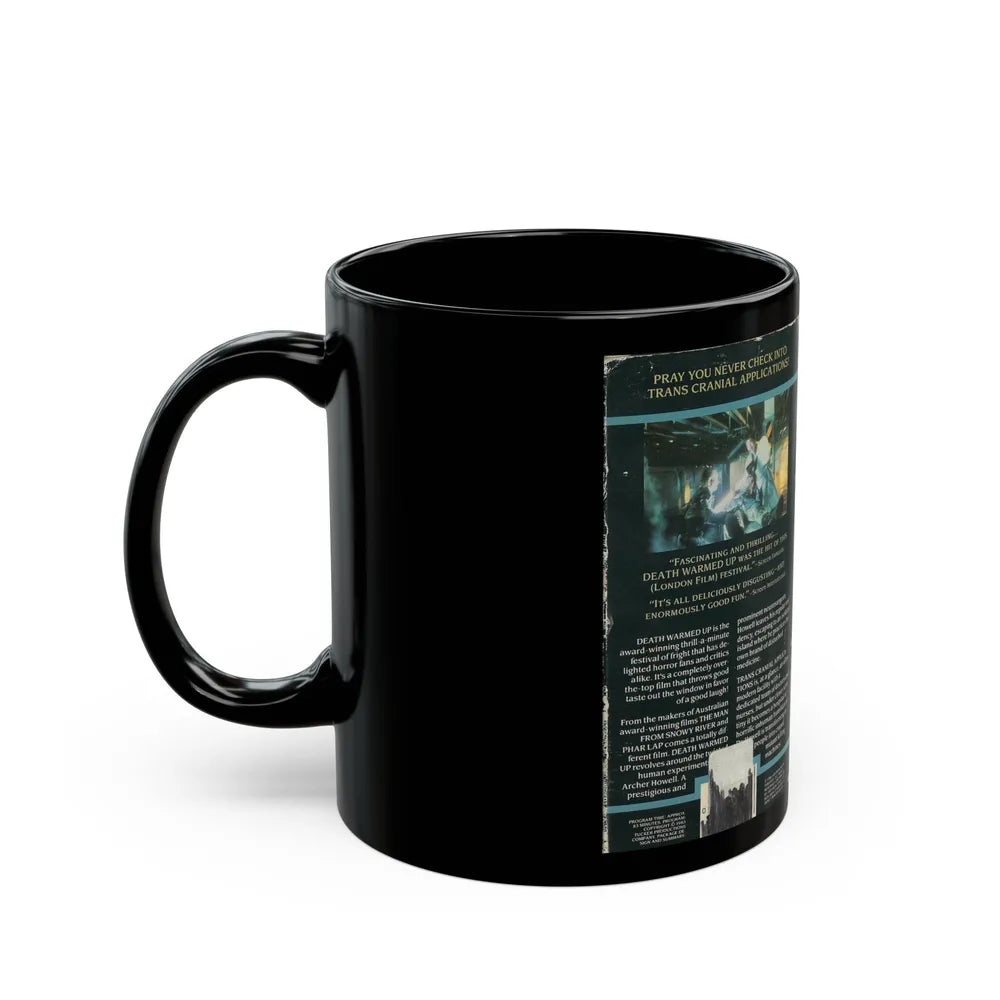 DEATH WARMED UP (VHS COVER) - Black Coffee Mug-Go Mug Yourself