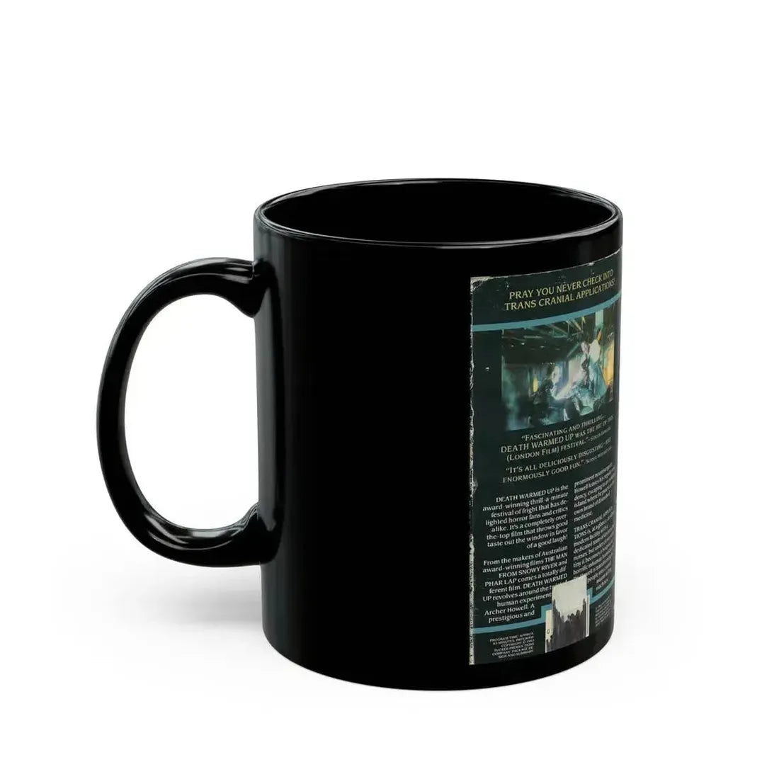 DEATH WARMED UP (VHS COVER) - Black Coffee Mug - Go Mug Yourself
