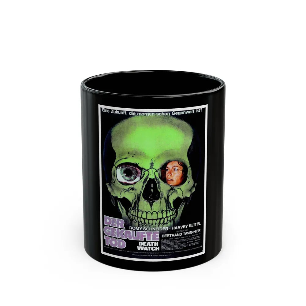 DEATH WATCH (GERMAN) 1980 Movie Poster - Black Coffee Mug-11oz-Go Mug Yourself