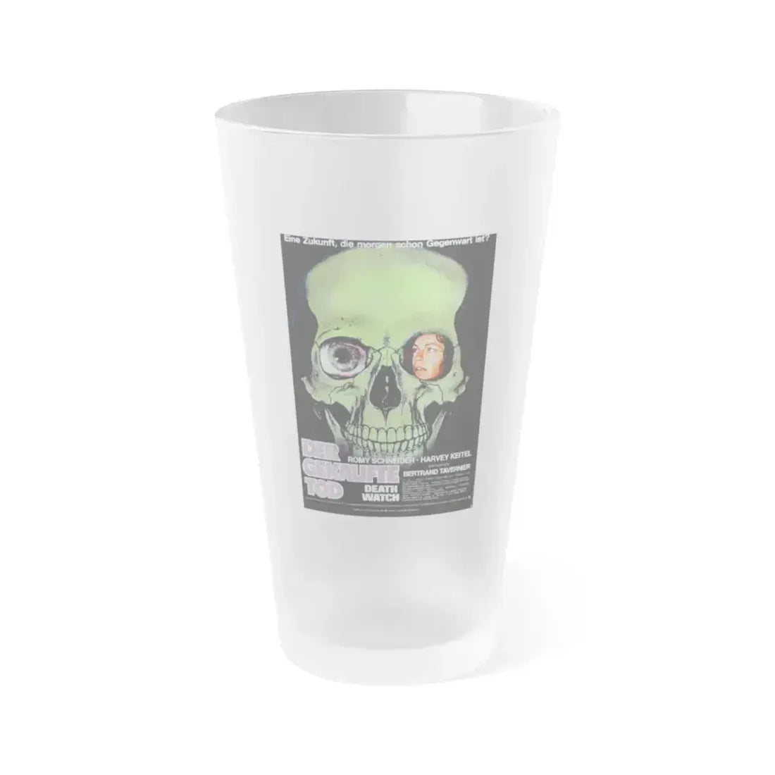 DEATH WATCH (GERMAN) 1980 Movie Poster - Frosted Pint Glass 16oz 16oz Frosted - Go Mug Yourself