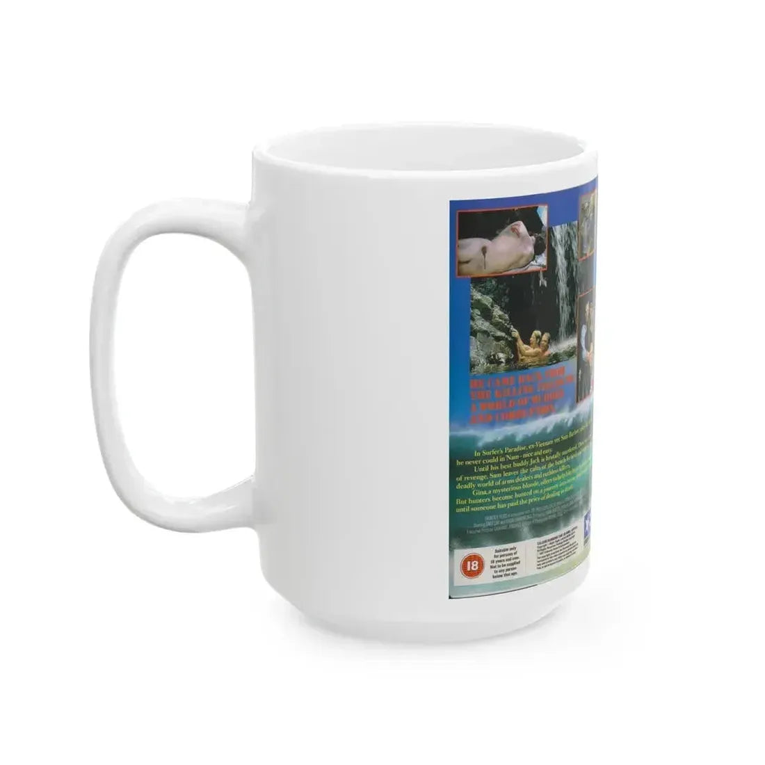 DEATH WAVE (VHS COVER) - White Coffee Mug - Go Mug Yourself
