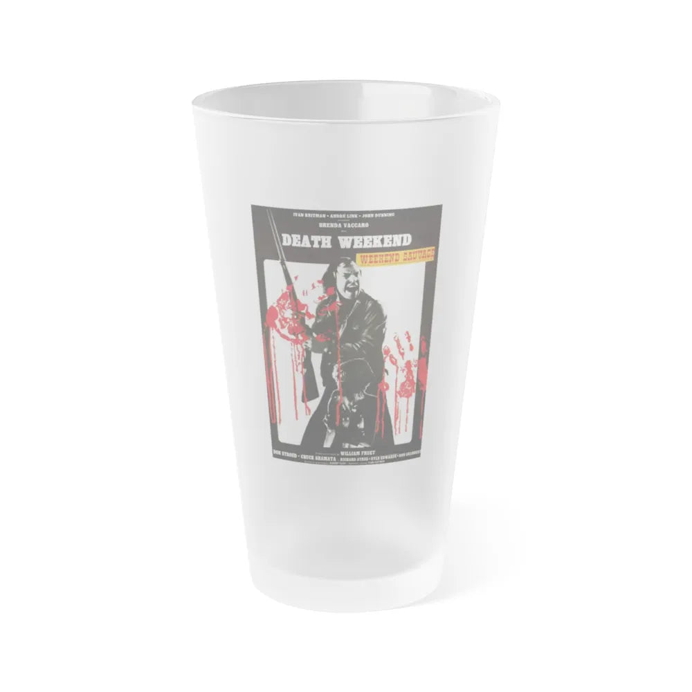 DEATH WEEKEND (HOUSE BY THE LAKE) 1976 Movie Poster - Frosted Pint Glass 16oz-Go Mug Yourself