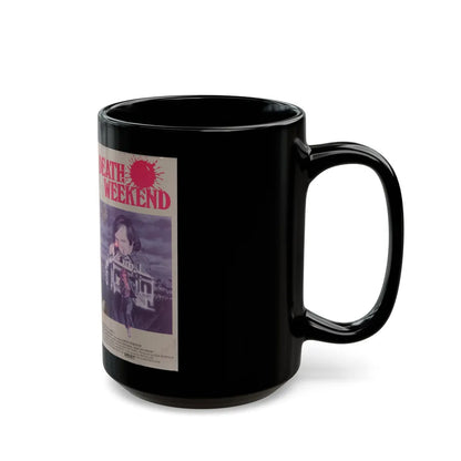 DEATH WEEKEND (VHS COVER) - Black Coffee Mug-Go Mug Yourself