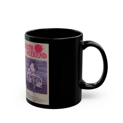 DEATH WEEKEND (VHS COVER) - Black Coffee Mug-Go Mug Yourself