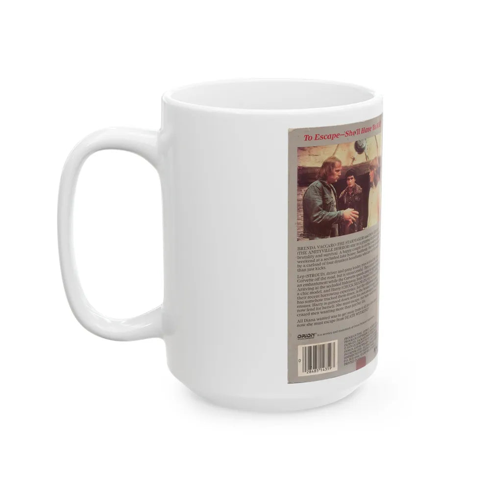 DEATH WEEKEND (VHS COVER) - White Coffee Mug-Go Mug Yourself