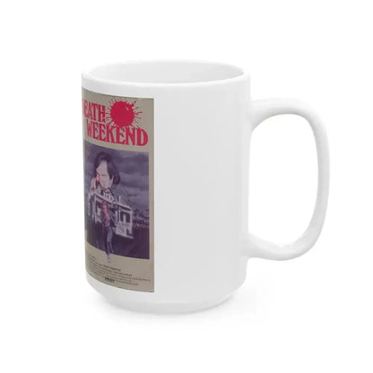 DEATH WEEKEND (VHS COVER) - White Coffee Mug - Go Mug Yourself