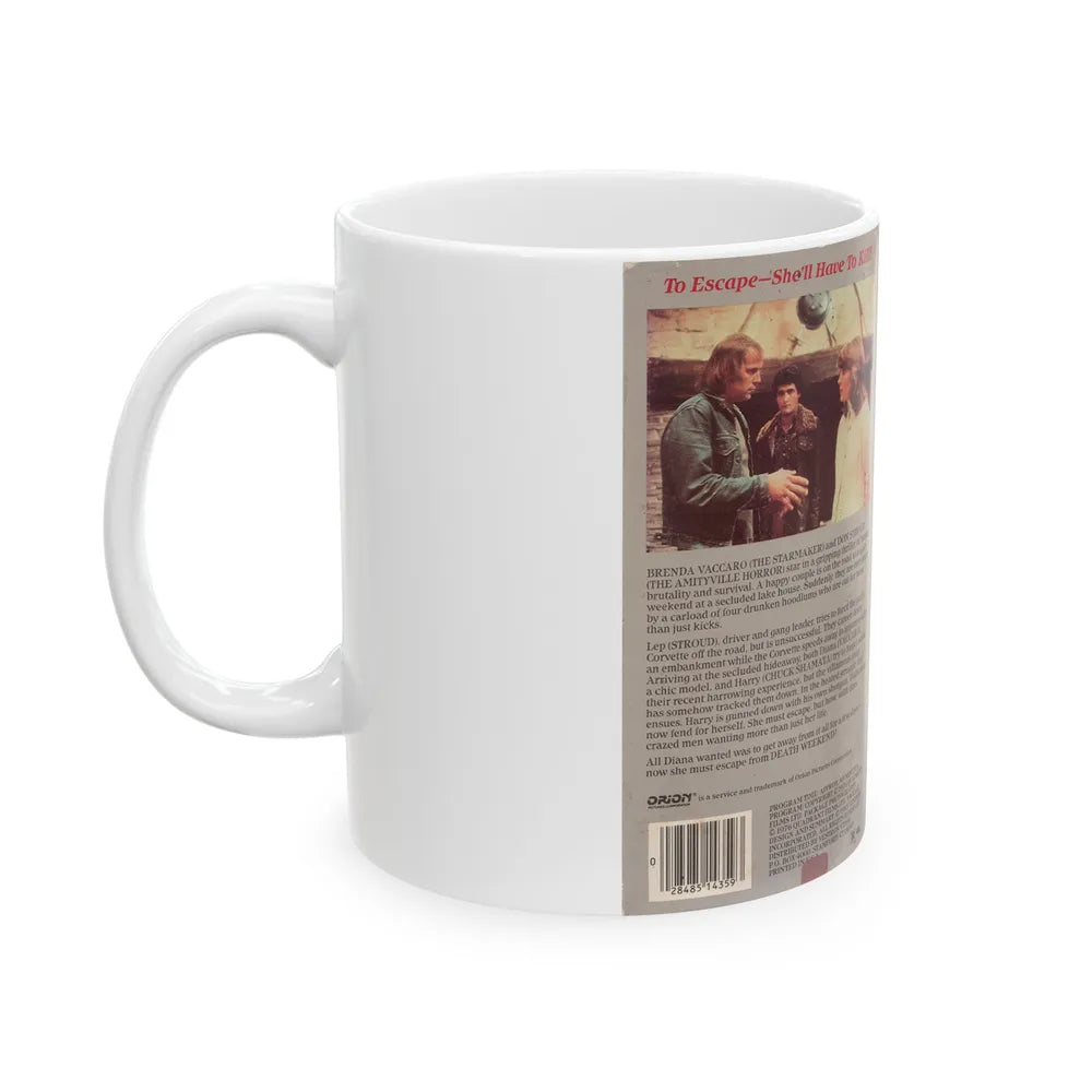 DEATH WEEKEND (VHS COVER) - White Coffee Mug-Go Mug Yourself