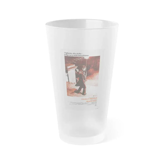 DEATH WISH 1974 Movie Poster - Frosted Pint Glass 16oz Default Title - Go Mug Yourself