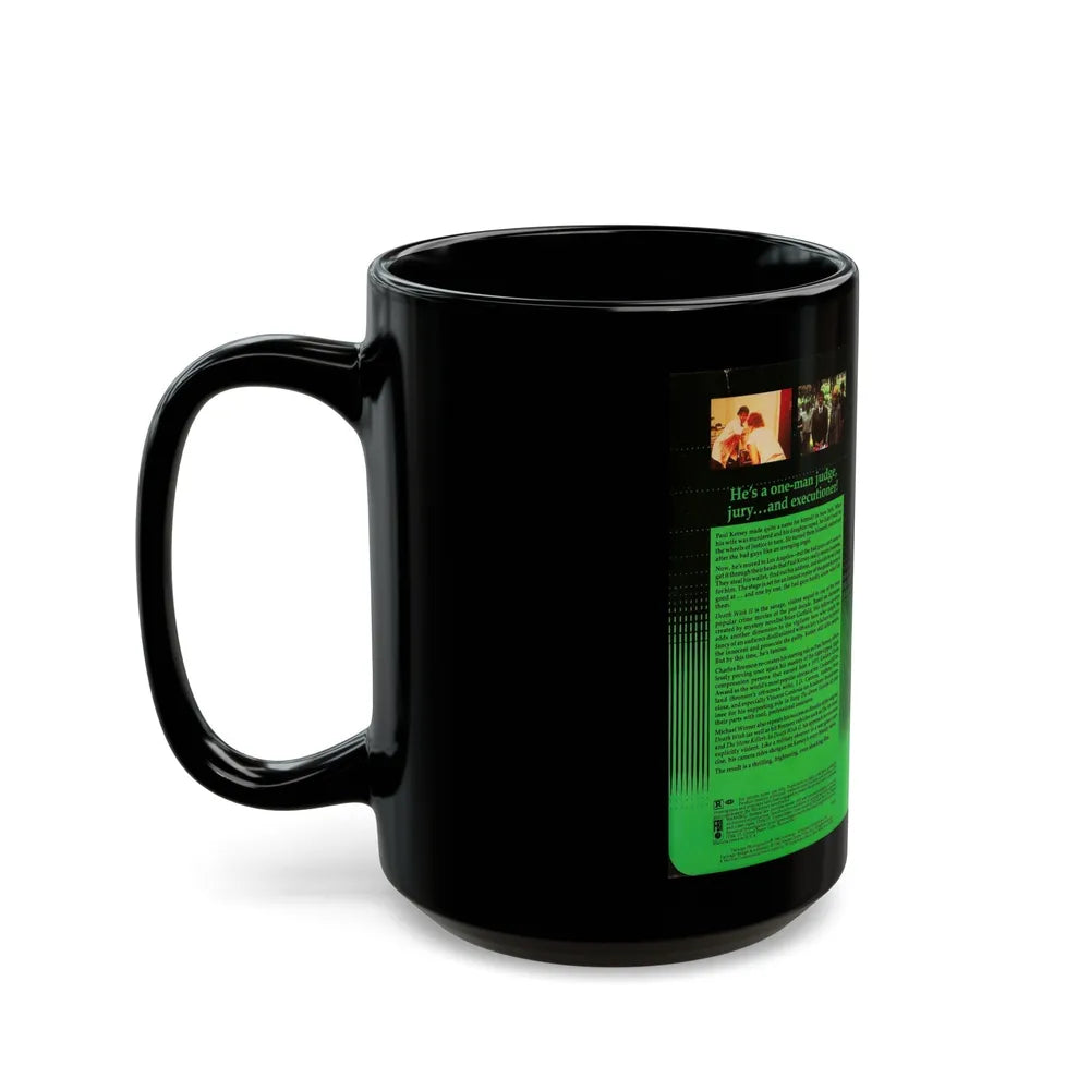 DEATH WISH 2 (VHS COVER) - Black Coffee Mug-Go Mug Yourself