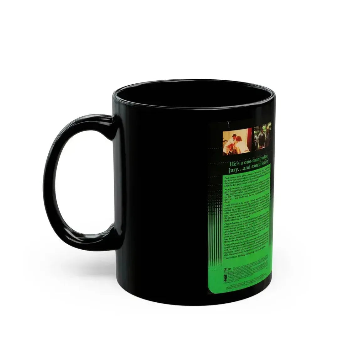 DEATH WISH 2 (VHS COVER) - Black Coffee Mug - Go Mug Yourself