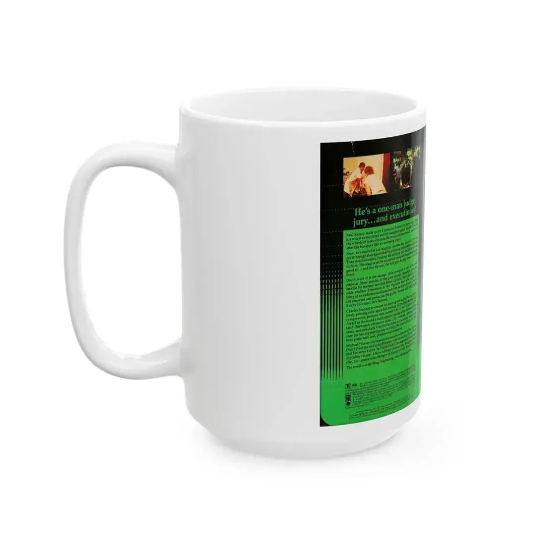 DEATH WISH 2 (VHS COVER) - White Coffee Mug - Go Mug Yourself