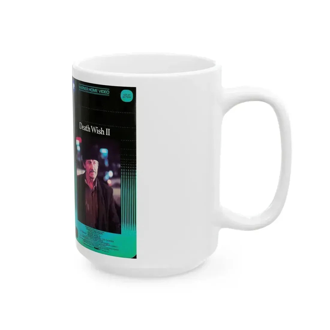 DEATH WISH 2 (VHS COVER) - White Coffee Mug - Go Mug Yourself