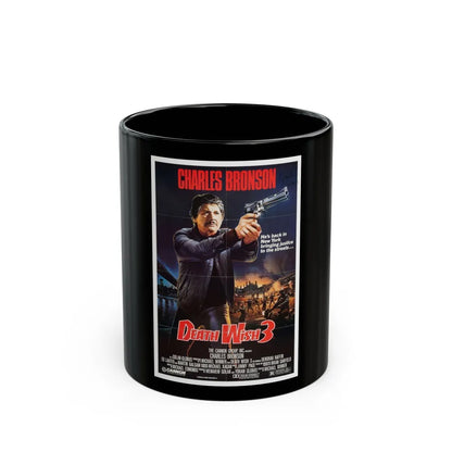 DEATH WISH 3 1985 Movie Poster - Black Coffee Mug-11oz-Go Mug Yourself