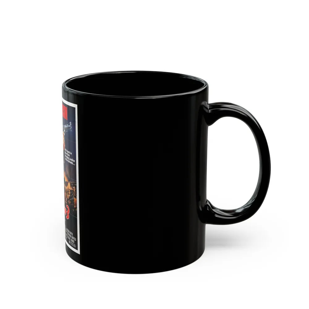 DEATH WISH 3 1985 Movie Poster - Black Coffee Mug-Go Mug Yourself