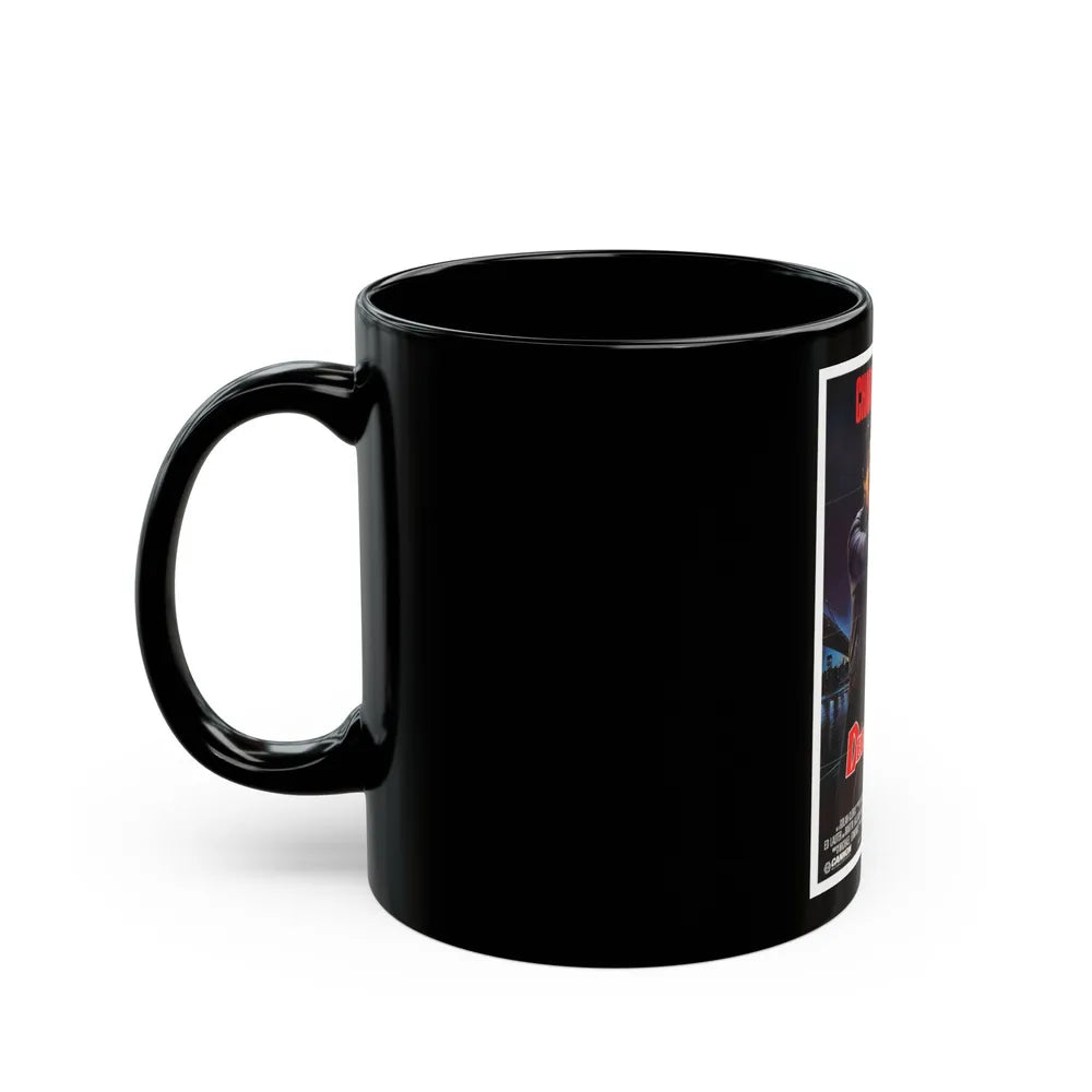 DEATH WISH 3 1985 Movie Poster - Black Coffee Mug-Go Mug Yourself