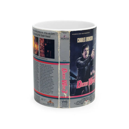 DEATH WISH 3 CHARLES BRONSON (VHS COVER) - White Coffee Mug-11oz-Go Mug Yourself