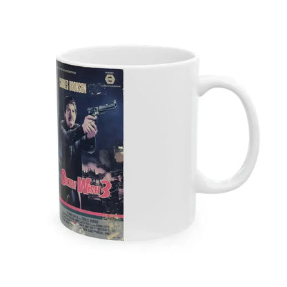 DEATH WISH 3 CHARLES BRONSON (VHS COVER) - White Coffee Mug - Go Mug Yourself