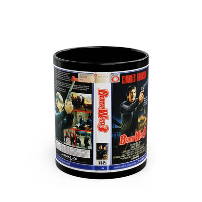 DEATH WISH 3 (VHS COVER) - Black Coffee Mug-11oz-Go Mug Yourself